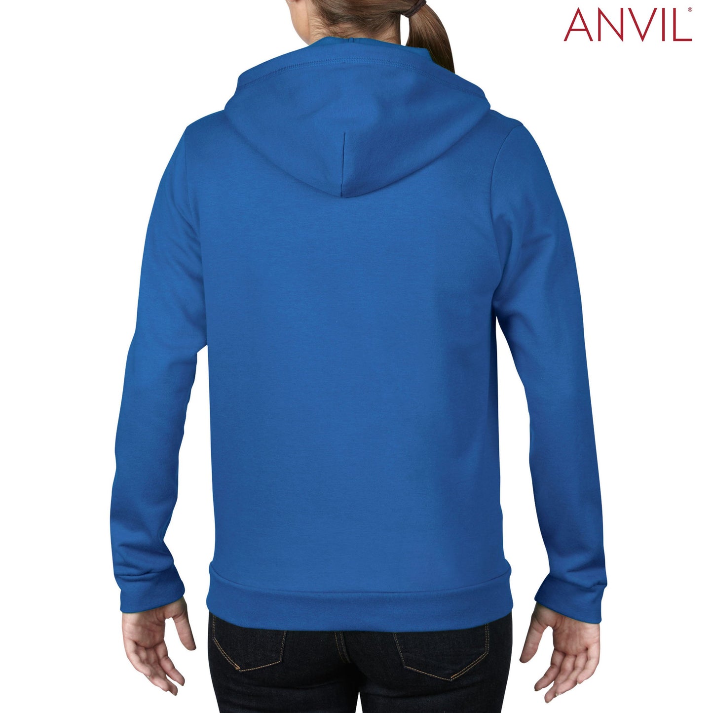 71600FL Anvil Ladies Fashion Zip Hood