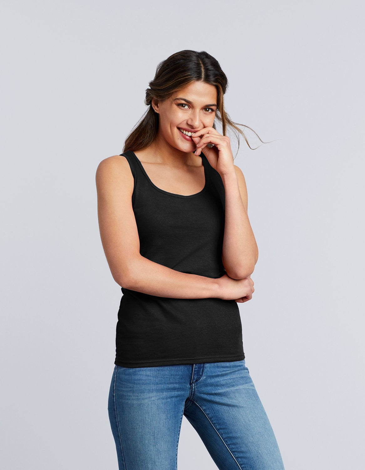 64200L Ladies  Ring Spun 155gsm Tank