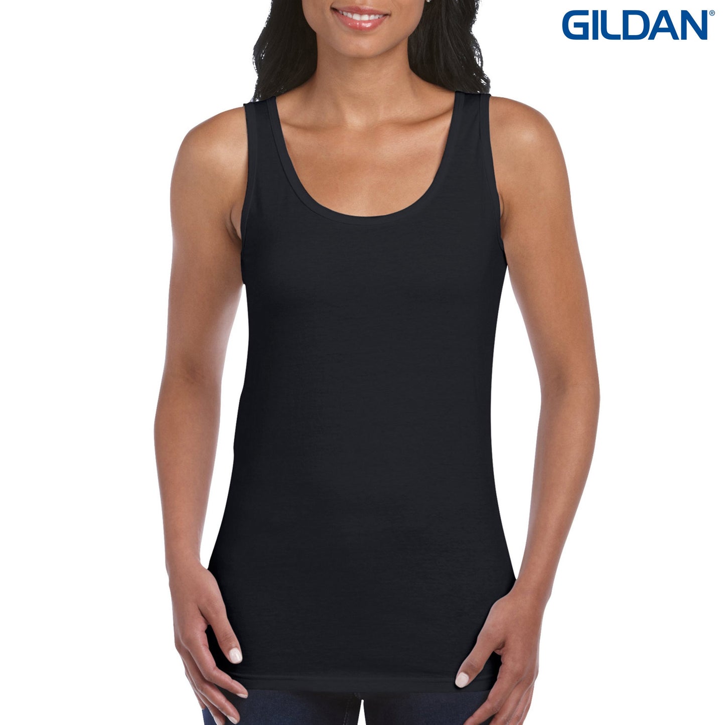 64200L Ladies  Ring Spun 155gsm Tank