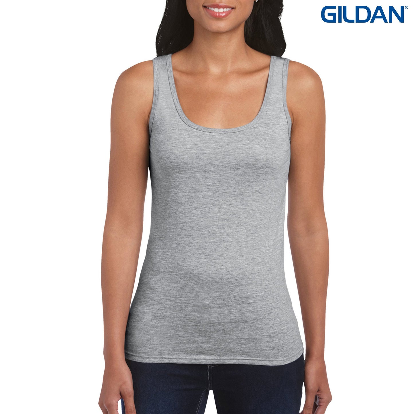 64200L Ladies  Ring Spun 155gsm Tank