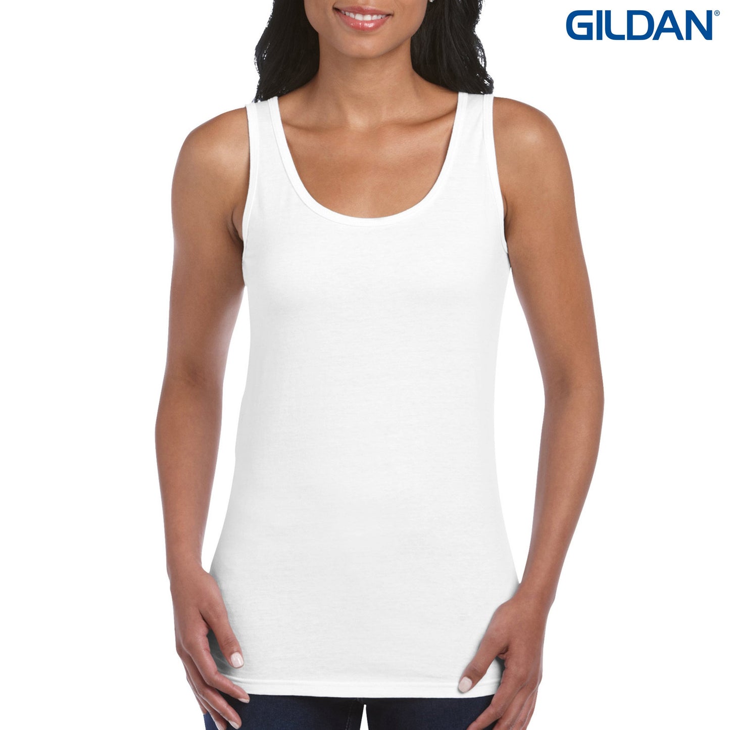 64200L Ladies  Ring Spun 155gsm Tank