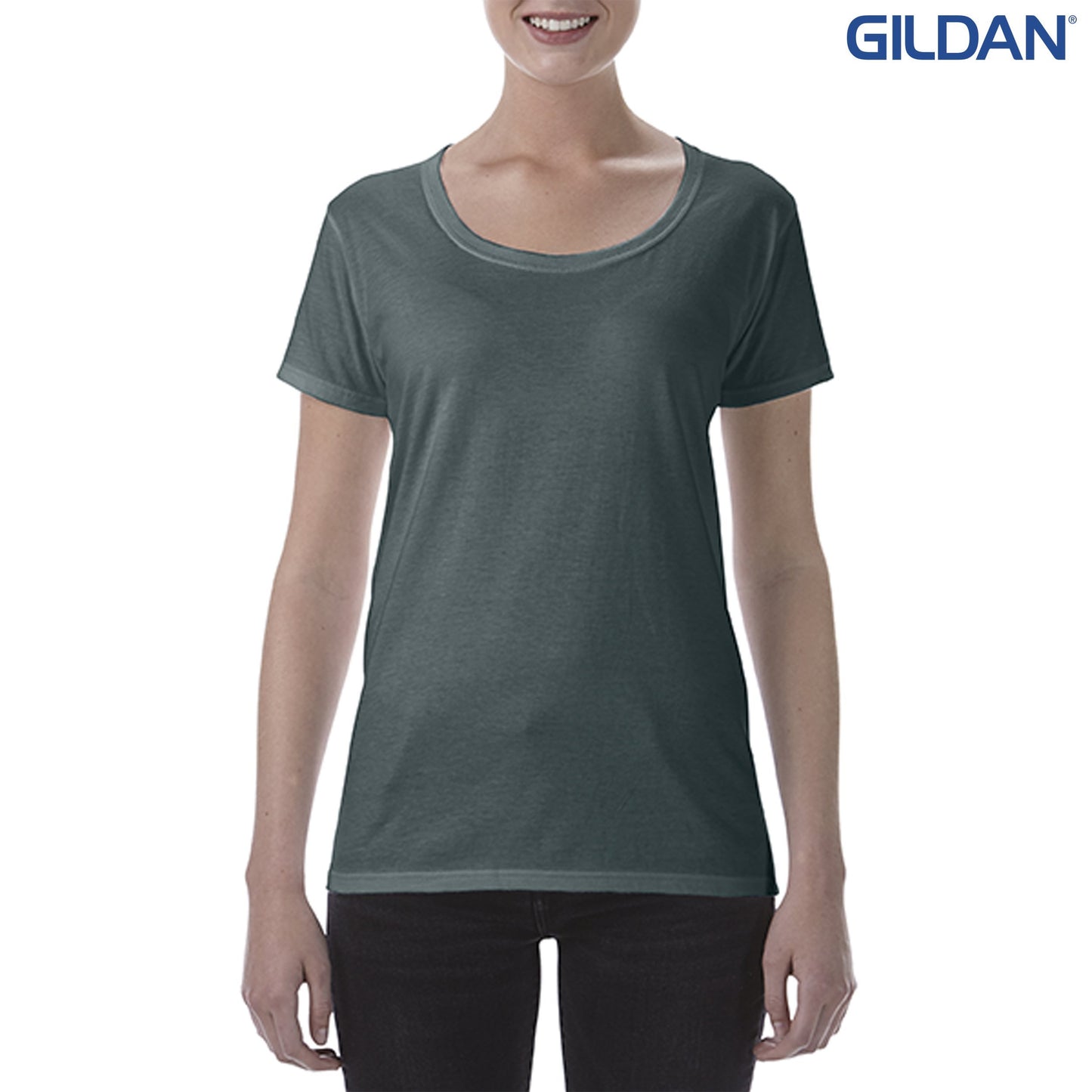 64550L Ladies R/Spun Scoop T