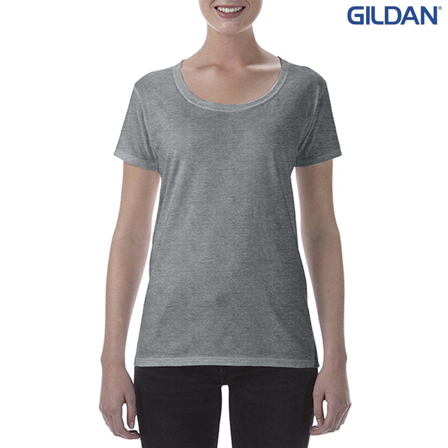 64550L Ladies R/Spun Scoop T