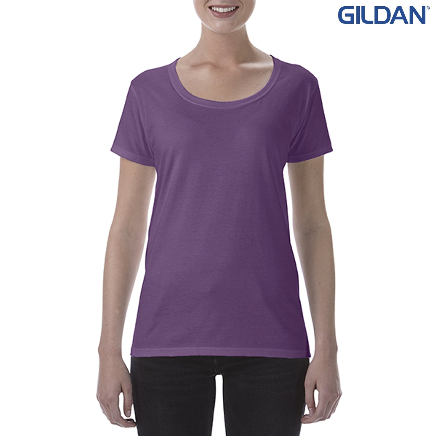 64550L Ladies R/Spun Scoop T