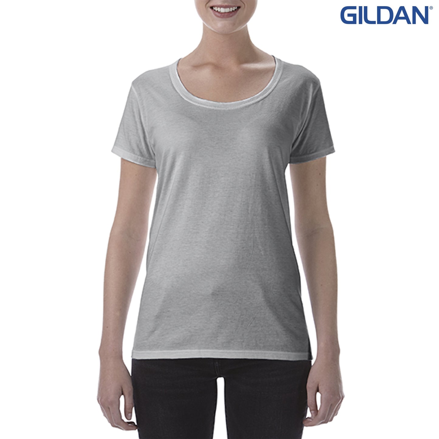 64550L Ladies R/Spun Scoop T