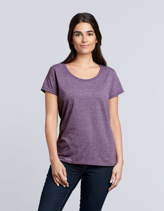 64550L Ladies R/Spun Scoop T