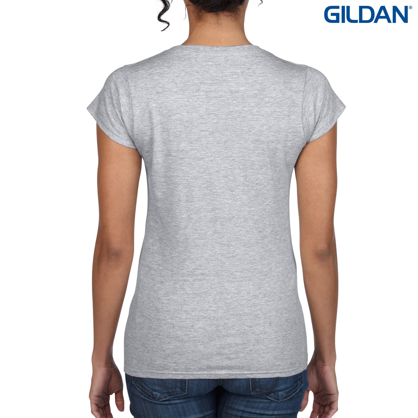 64V00L Ladies Ring Spun V-Neck