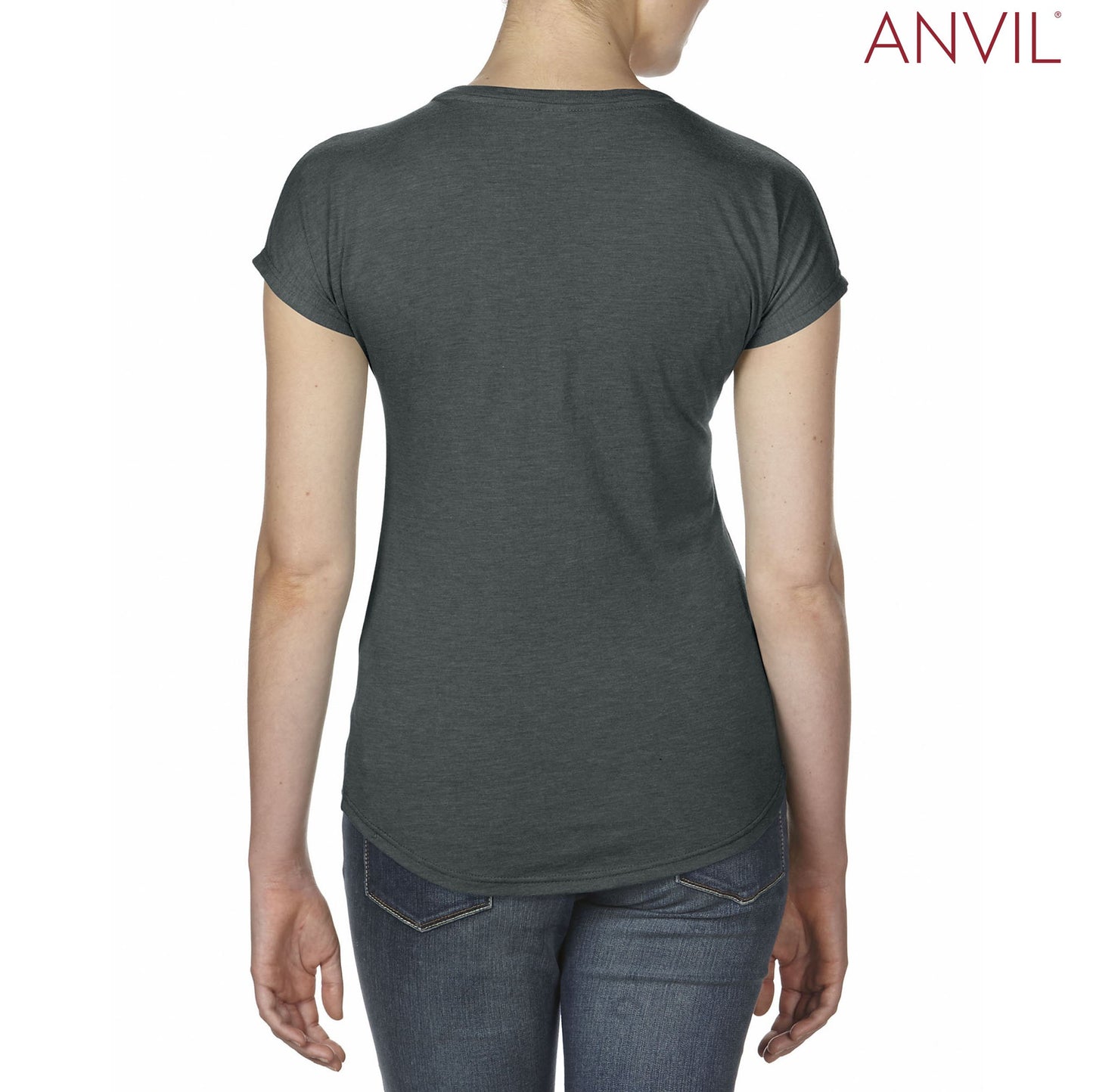 6750V Ladies Tri Blend V-Neck