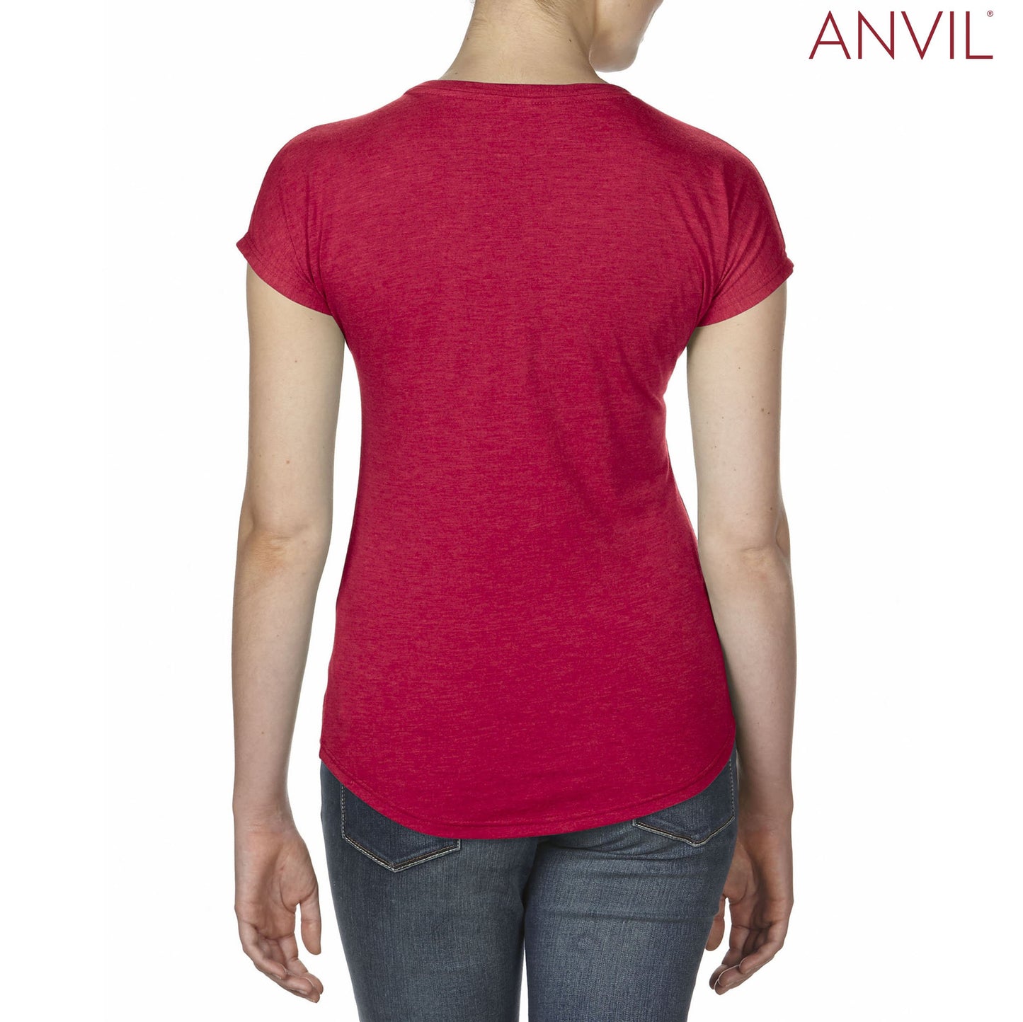 6750V Ladies Tri Blend V-Neck