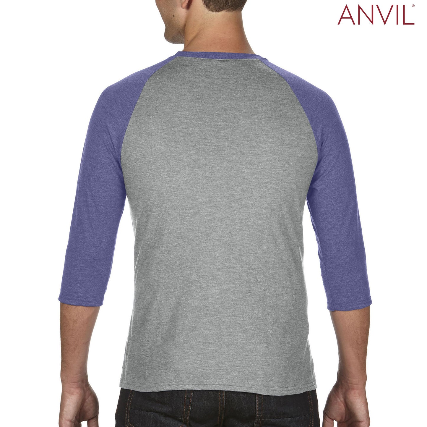 6755 Tri Blend Raglan 3/4 sleeve