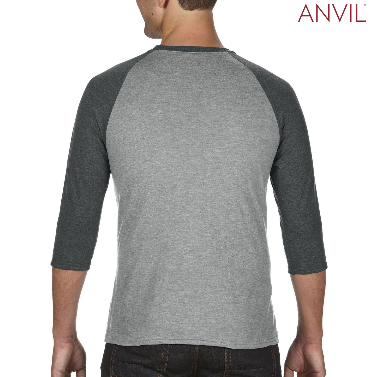 6755 Tri Blend Raglan 3/4 sleeve