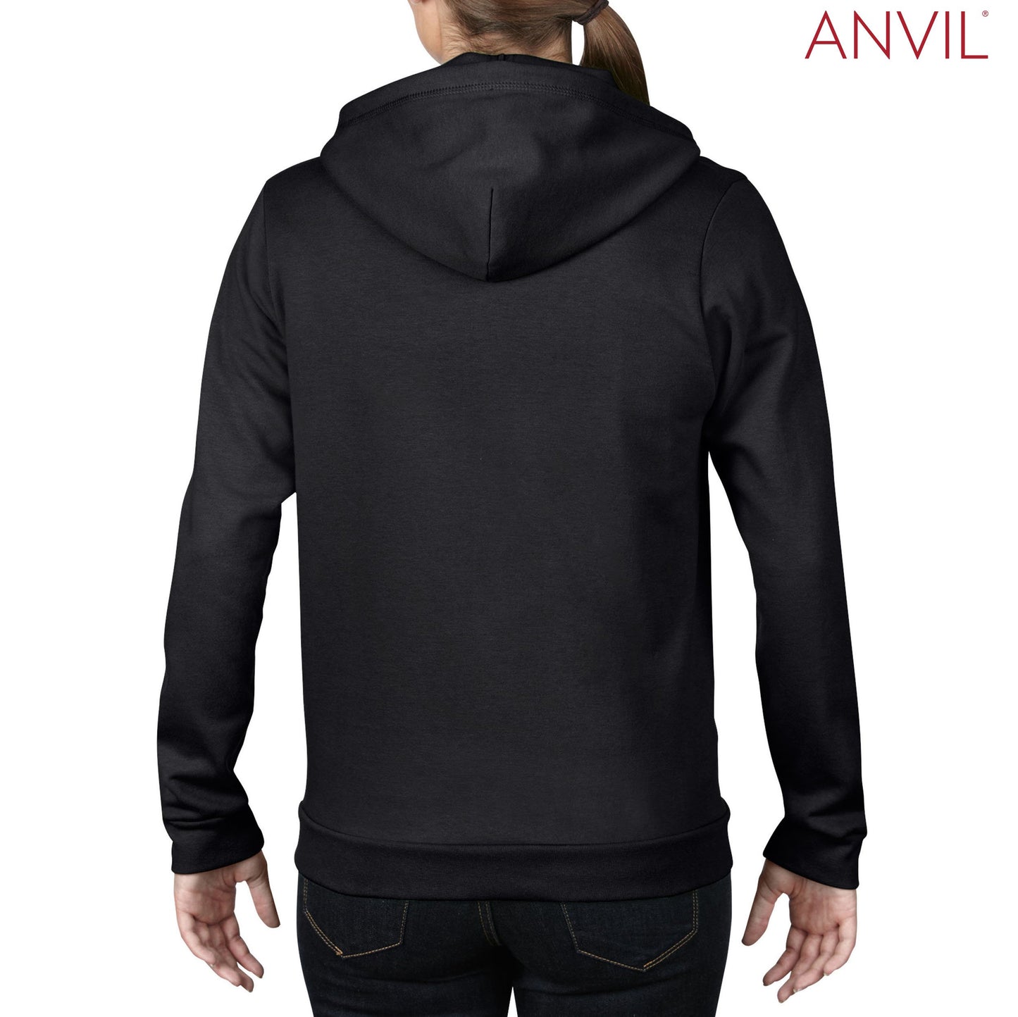 71600FL Anvil Ladies Fashion Zip Hood