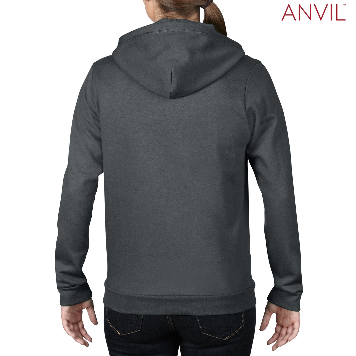 71600FL Anvil Ladies Fashion Zip Hood