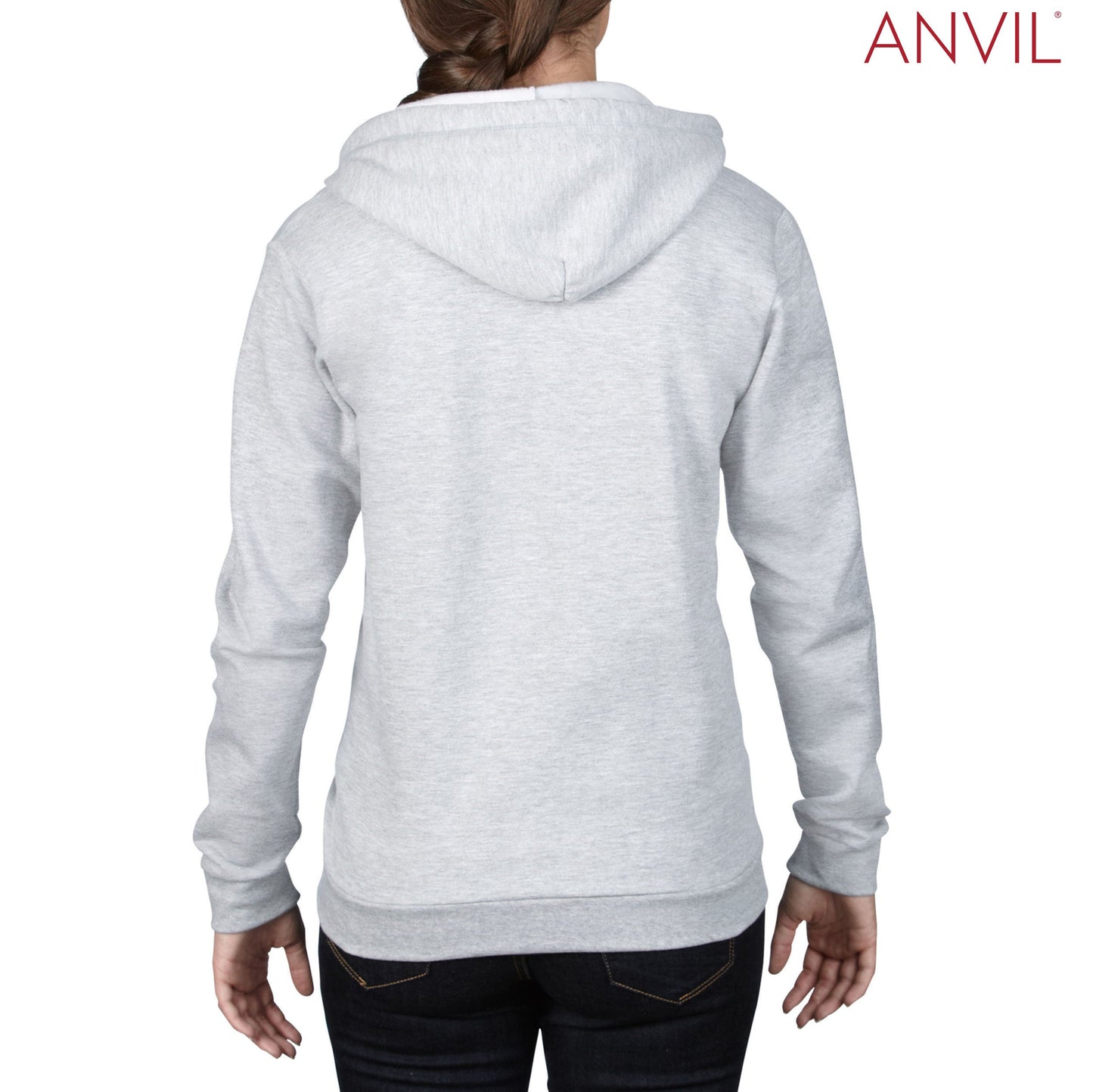 71600FL Anvil Ladies Fashion Zip Hood