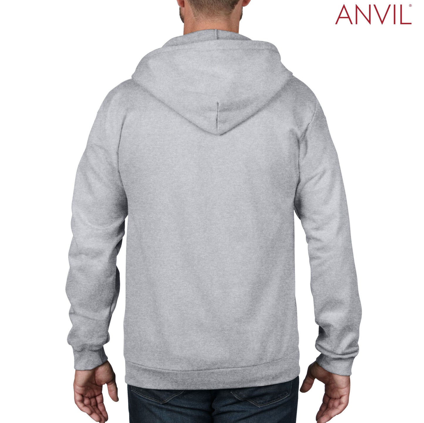 71600 Anvil Fashion Zip Hood