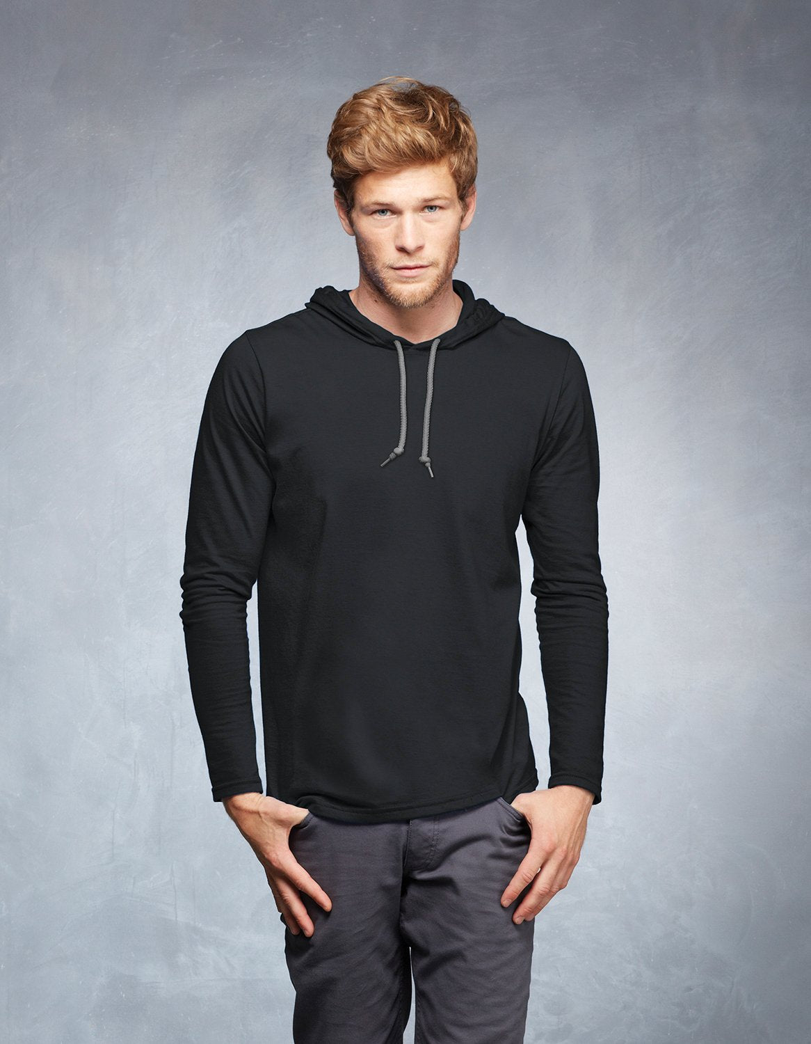 987 Anvil Hooded L/S T