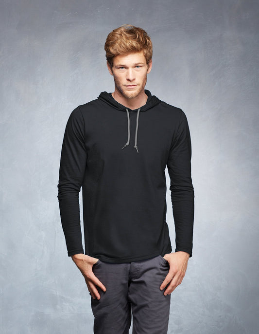 987 Anvil Hooded L/S T