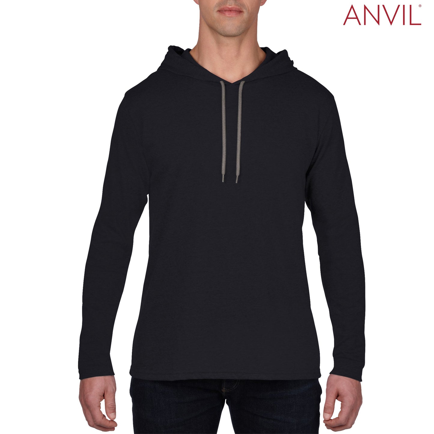 987 Anvil Hooded L/S T