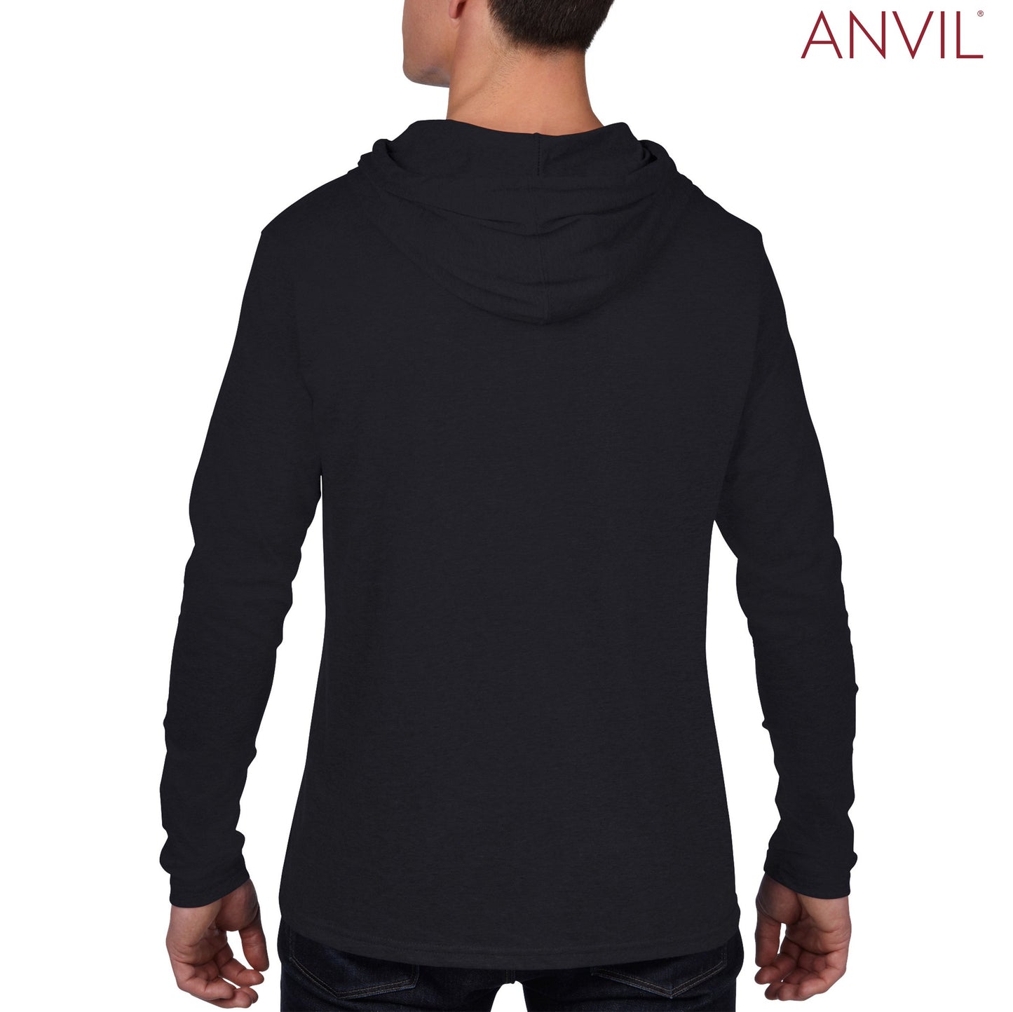 987 Anvil Hooded L/S T