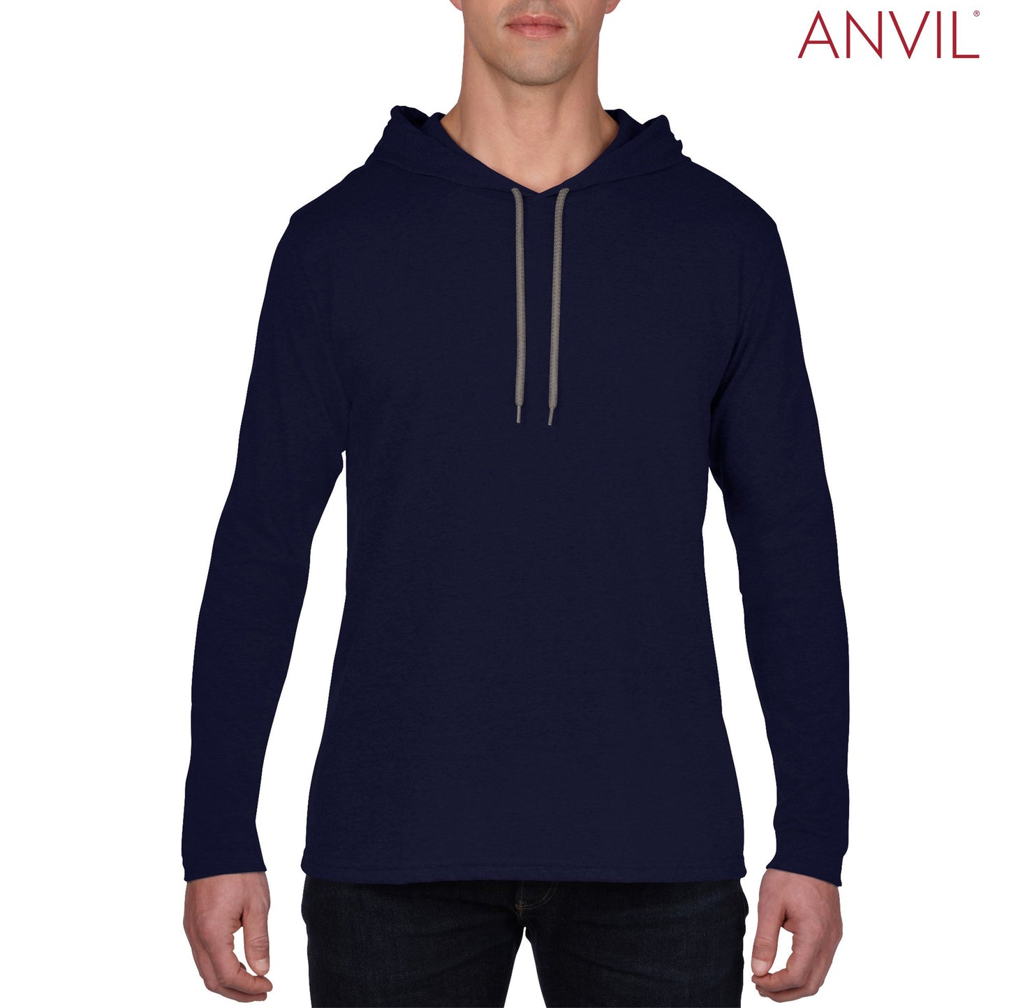 987 Anvil Hooded L/S T